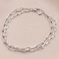 Oval Link Layered Bracelet