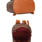Curved Monogram Zipper Backpack