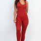 Racer Back Bodycon Jumpsuit