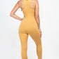 Racer Back Bodycon Jumpsuit