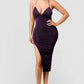 Metallic Glitter Sweetheart Dress
