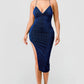 Metallic Glitter Sweetheart Dress