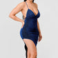 Metallic Glitter Sweetheart Dress