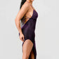 Metallic Glitter Sweetheart Dress